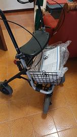 Carrozina pieghevole per anziani e disabili