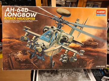 Modello ah-64 apache longbow,academy scala 1/48