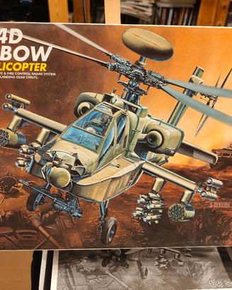 Modello ah-64 apache longbow,academy scala 1/48