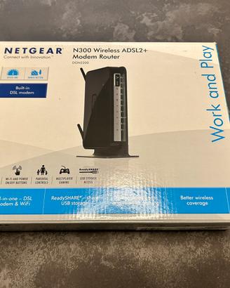 Modem Router Netgear DGN2200 N300 WiFi