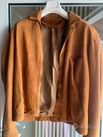 Giubbotto uomo in pelle scamosciata tg 52