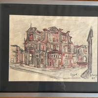 Quadro Lusignoli chiesa  Annunziata Parma