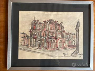 Quadro Lusignoli chiesa  Annunziata Parma