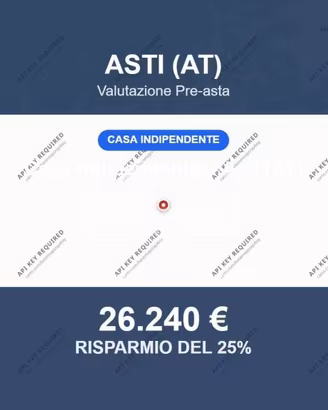 Immobile in asta di 121 m² con box auto a Asti