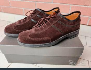 scarpe handmade Ciro Schiano scamosciate numero 42