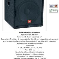 Coppia Sub LEM 350w amplificati