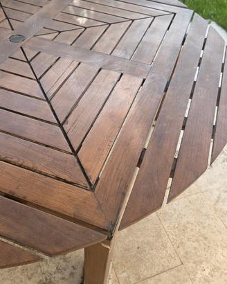 tavolo da giardino in legno