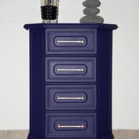 Cassettiera / Comodino Colore:  Blu / viola