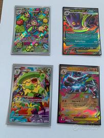 Set 4 carte fiamme spettrali
