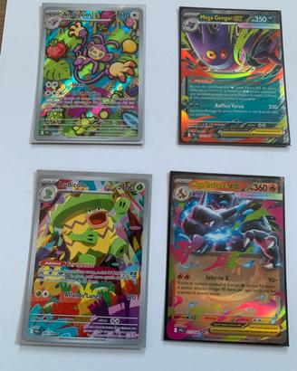 Set 4 carte fiamme spettrali