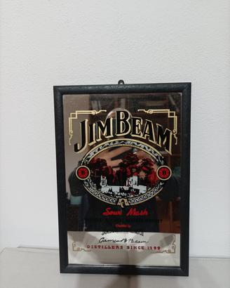 specchio decorato/dipinto Jim Beam