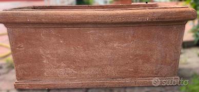 Cassetta in terracotta artigianale toscana cm 100