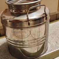 bidone olio fusto inox contenitore 20 L