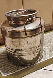 bidone olio fusto inox contenitore 20 L