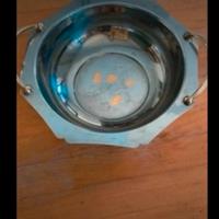 ciotola acciaio e oro 