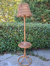 Lampada Mid Century in bambù 