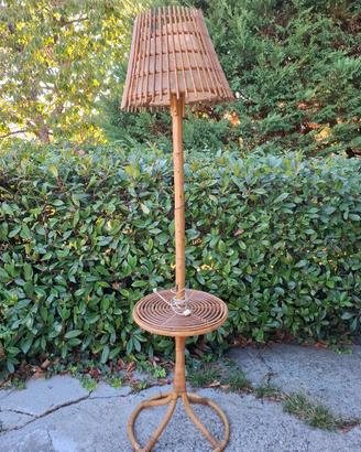 Lampada Mid Century in bambù 