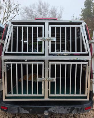 Trasportino/box cani per auto 4 posti divisibile