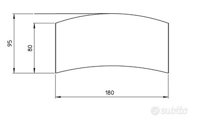 Scrivania 180x95 legno