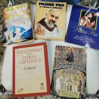 Lott 5 libri vintage padre Pio e Catechismo