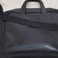 Borsa in pelle EMPORIO ARMANI monogramma allover