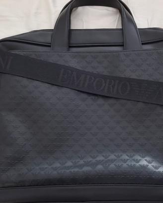 Borsa in pelle EMPORIO ARMANI monogramma allover
