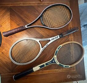 Lotto 3 racchette da tennis vintage