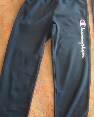 pantaloni tuta bimba blu Champions