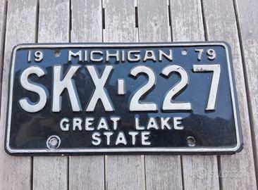 Targa auto US Stato del Michigan del 1979