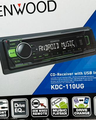 Autoradio kenwood kdc-110ug+2 autoparlanti Hertz