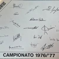 Poster Juventus 1976/77 con firme stampate