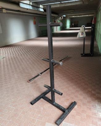 porta dischi olimpionici rastrelliera rack