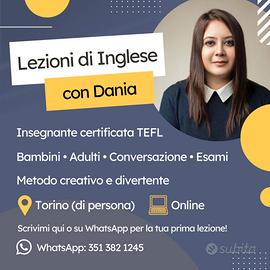 Insegnante di Inglese Madrelingua