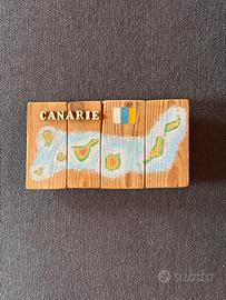 Quadro in legno Canarie Spagna Artigianale