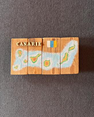 Quadro in legno Canarie Spagna Artigianale