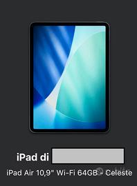 Ipad air 4 generazione - non funzionante