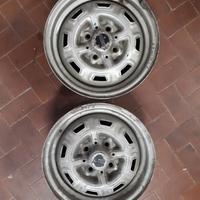 2 cerchi originali FIAT 128 coupè SL
