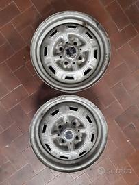 2 cerchi originali FIAT 128 coupè SL