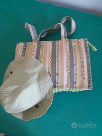 borsa estiva più  cappello