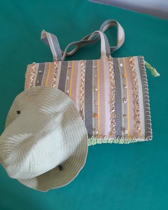 borsa estiva più  cappello