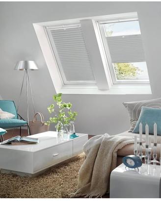 Tenda Plissettata Ventose 95,3 x 100 cm Grigio