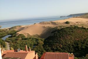 Vista mare e dune a torre dei corsari