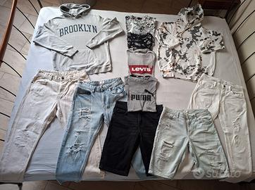 Lotto abbigliamento ragazzo 16 anni, 11 pz