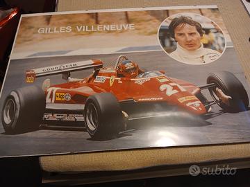 Poster Ferrari F1 Villeneuve 1982