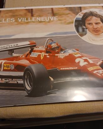 Poster Ferrari F1 Villeneuve 1982