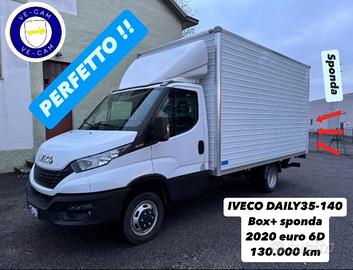 Iveco daily 35-140 furgone + sponda euro 6d perfet