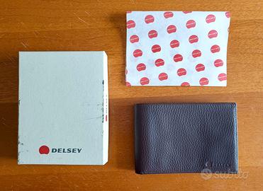 Portafoglio Uomo Marrone Delsey in Pelle