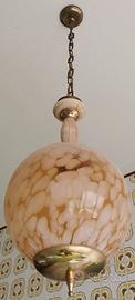 Lampadario ed accessori per bagno in onice