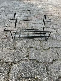 Fioriera in ferro da ringhiera