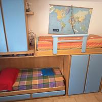 Cameretta a soppalco Marzorati in legno – doppio l